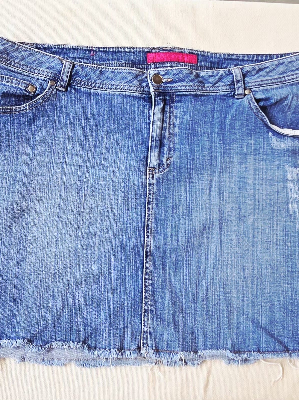 Pure Energy Blue Denim Midi Skirt